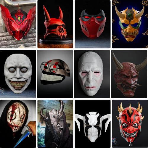 Scary Masks STL Bundle | 100+ Terrifying 3D Printable Mask Designs for Cosplay & Halloween
